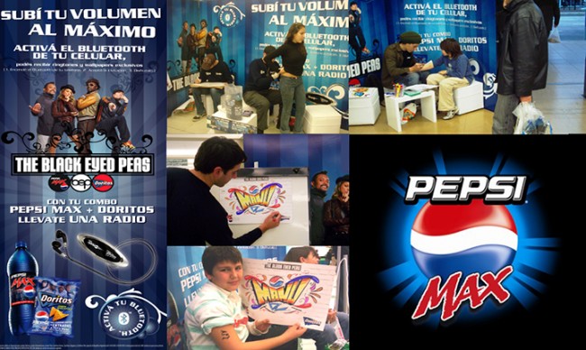 Acción promocional Pepsi Max